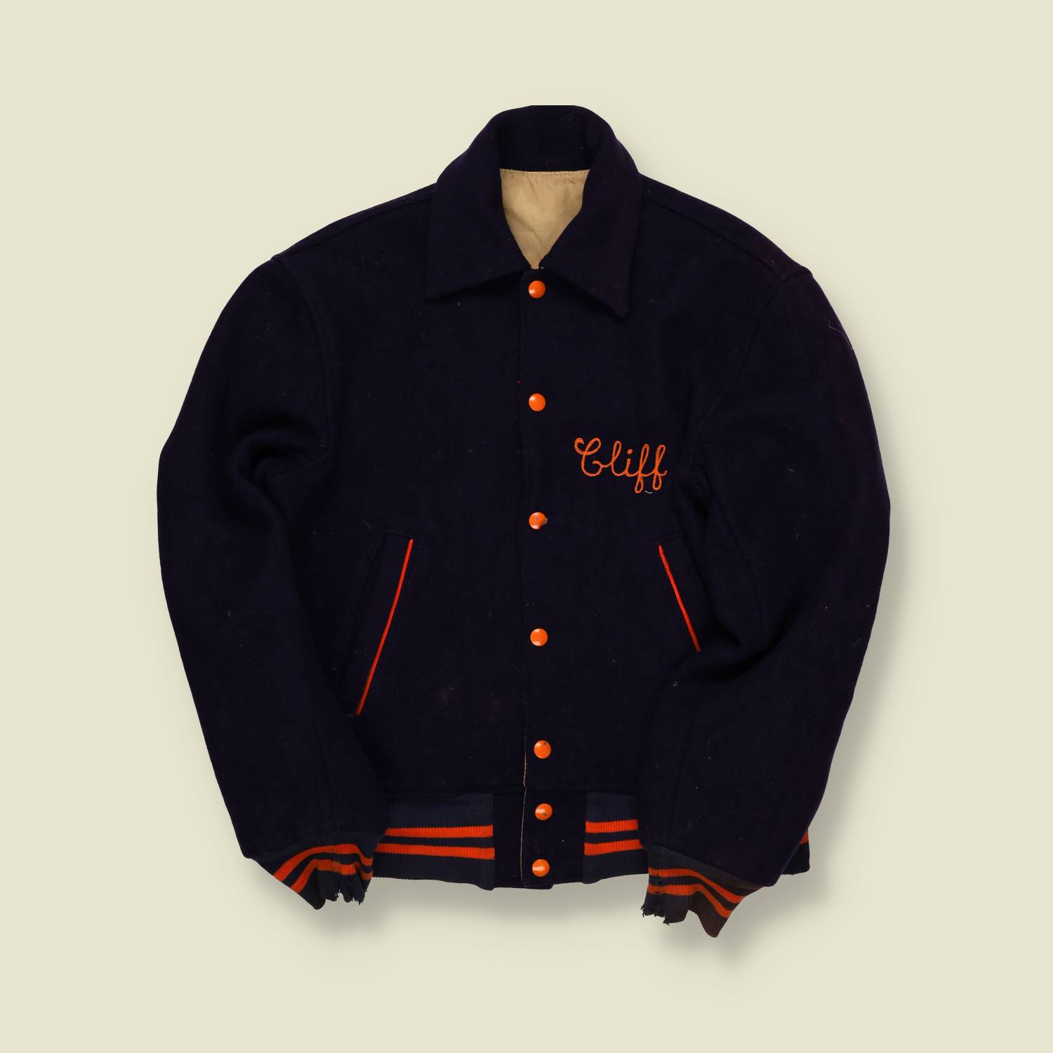 1950s Lund’s University Shop Wool Varsity Jacket – Syracuse - S