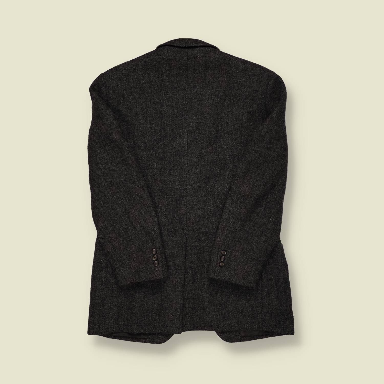 1970s Harris Tweed Blazer – Charcoal Wool - XS