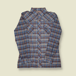 1979 Levi’s Wildfire Western Shirt – Blue Plaid - S/M