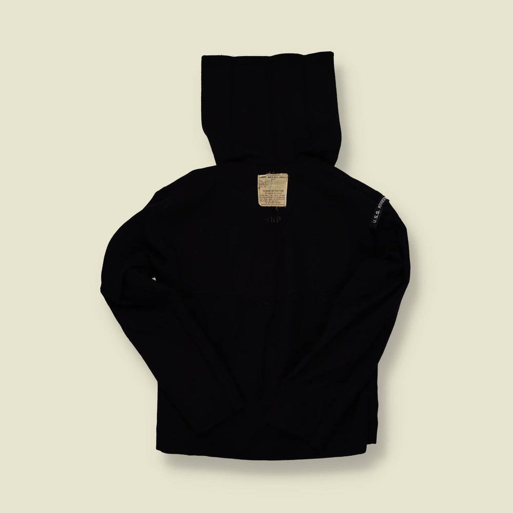 1970s | U.S. Navy | USS Forrestal Sailor Jumper – Wool Dress Blues- S