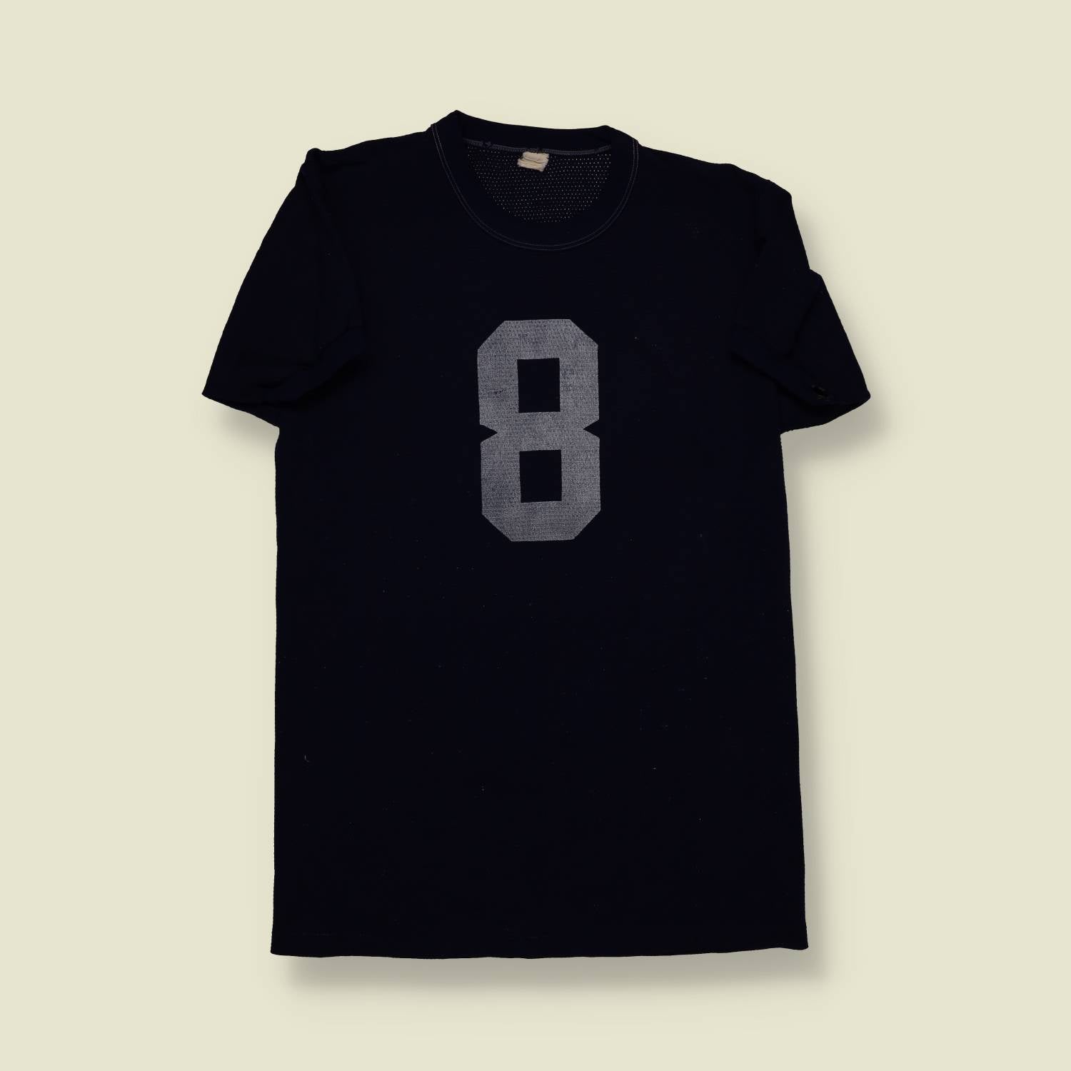 1970s | Taj Mahal | Number 8 Jersey Tee – Black - XS