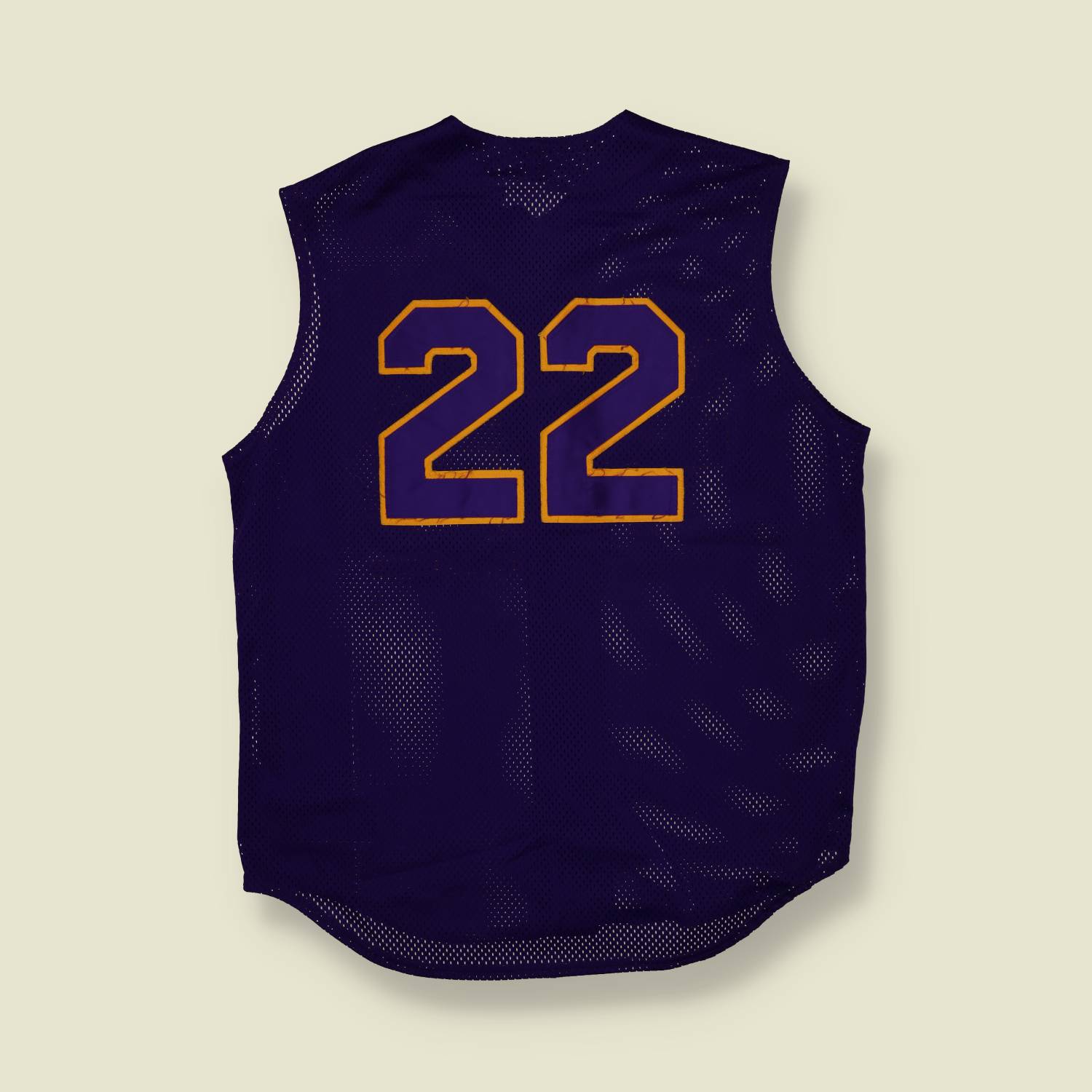 1990s | Majestic | Atlanta Brewers Mesh Baseball Jersey – Purple & Gold - M