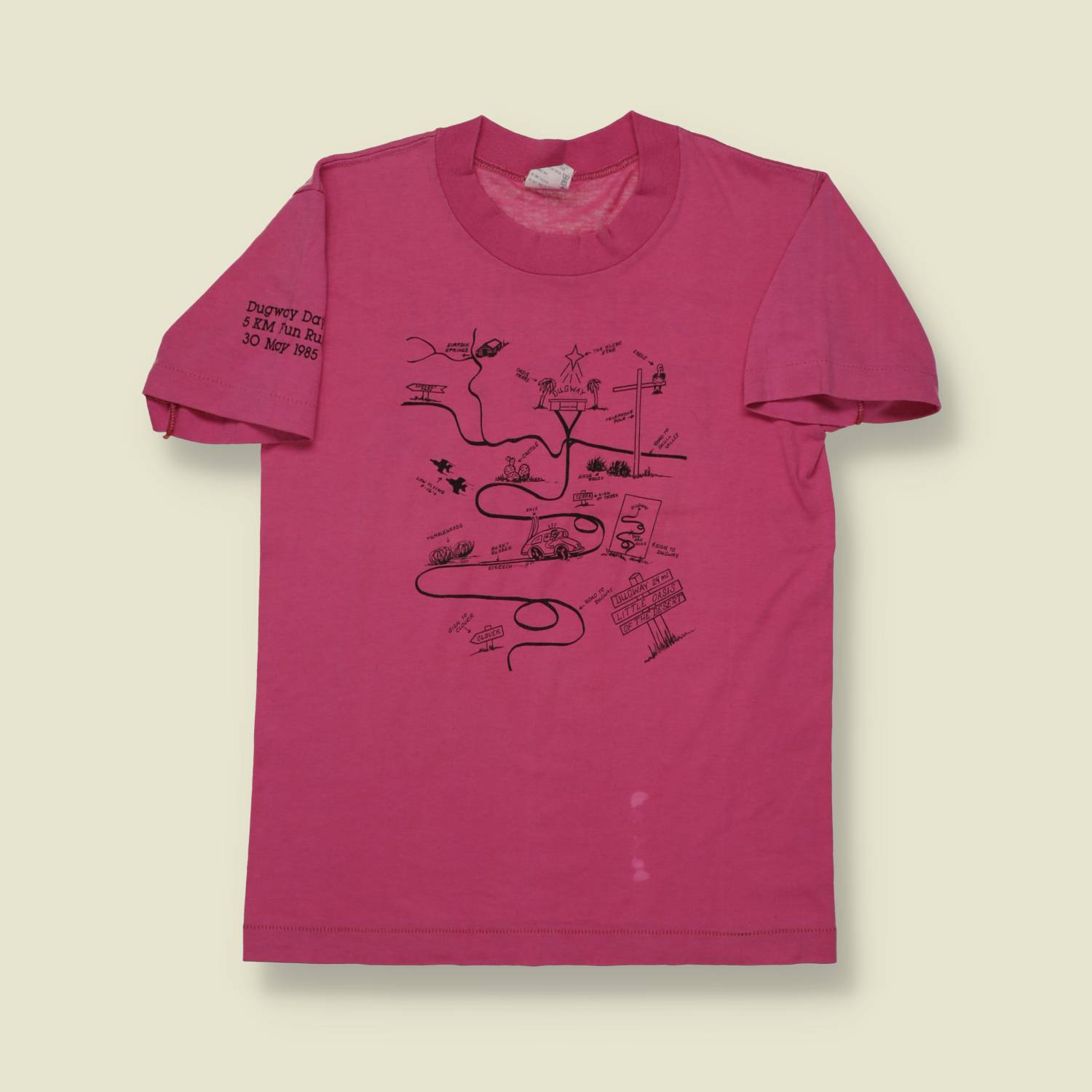 1985 | D.P.G. | Dugway Days 5KM Run T-Shirt – Magenta - S