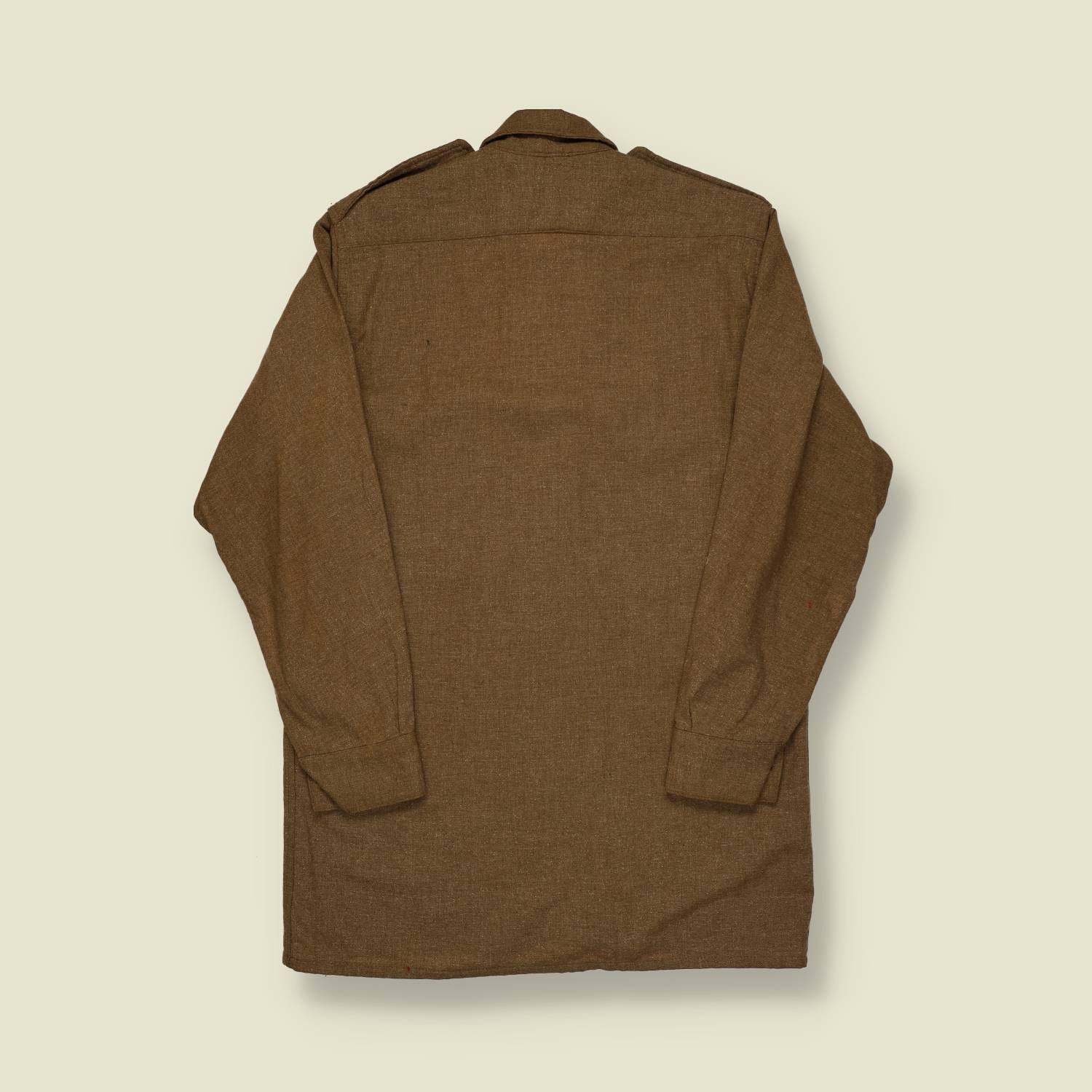 1970s | NATO Issue | Brown Wool Field Shirt - XS