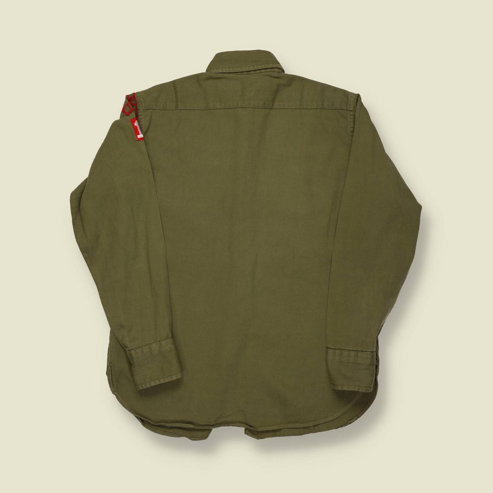 1940s–50s | Boy Scouts of America | Official Uniform Shirt – Olive Twill - XS