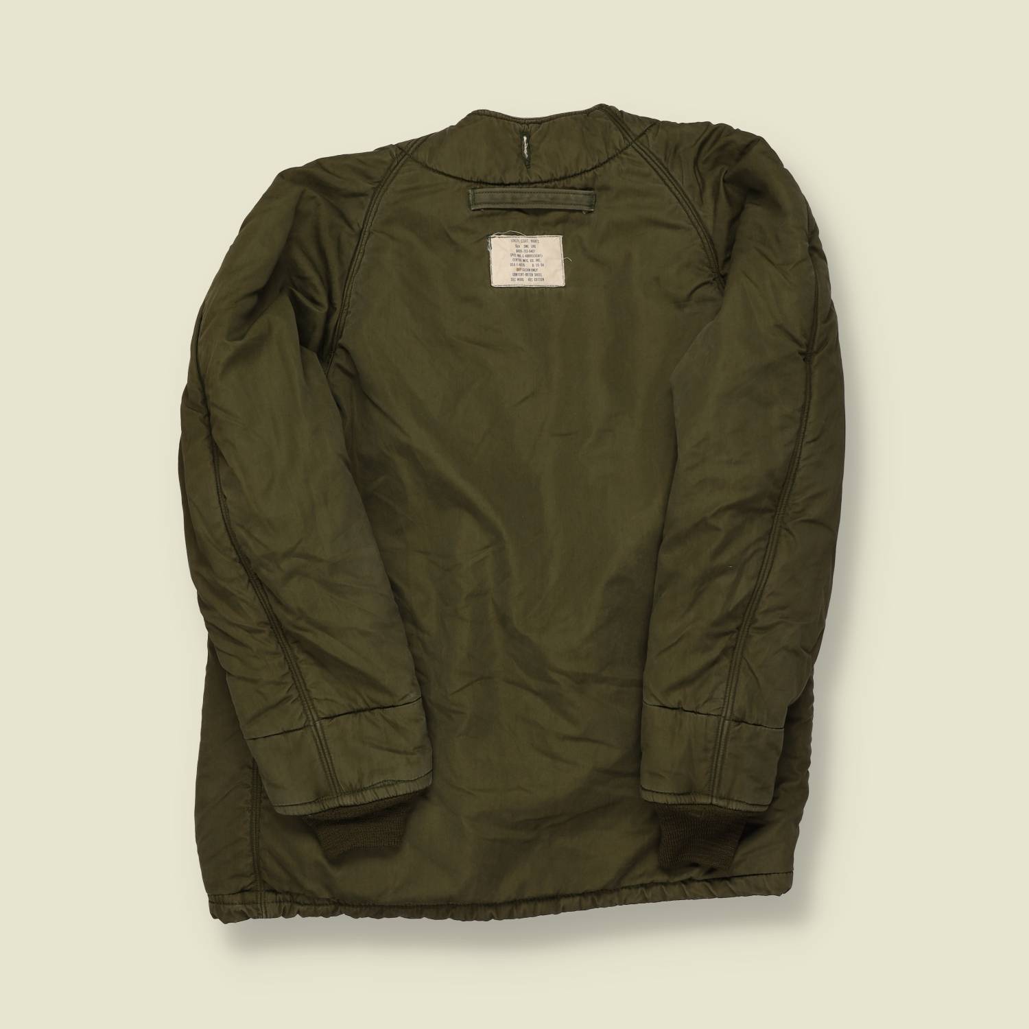 1964 | U.S. Army | M-65 Field Jacket Liner – Olive Quilted Nylon - S