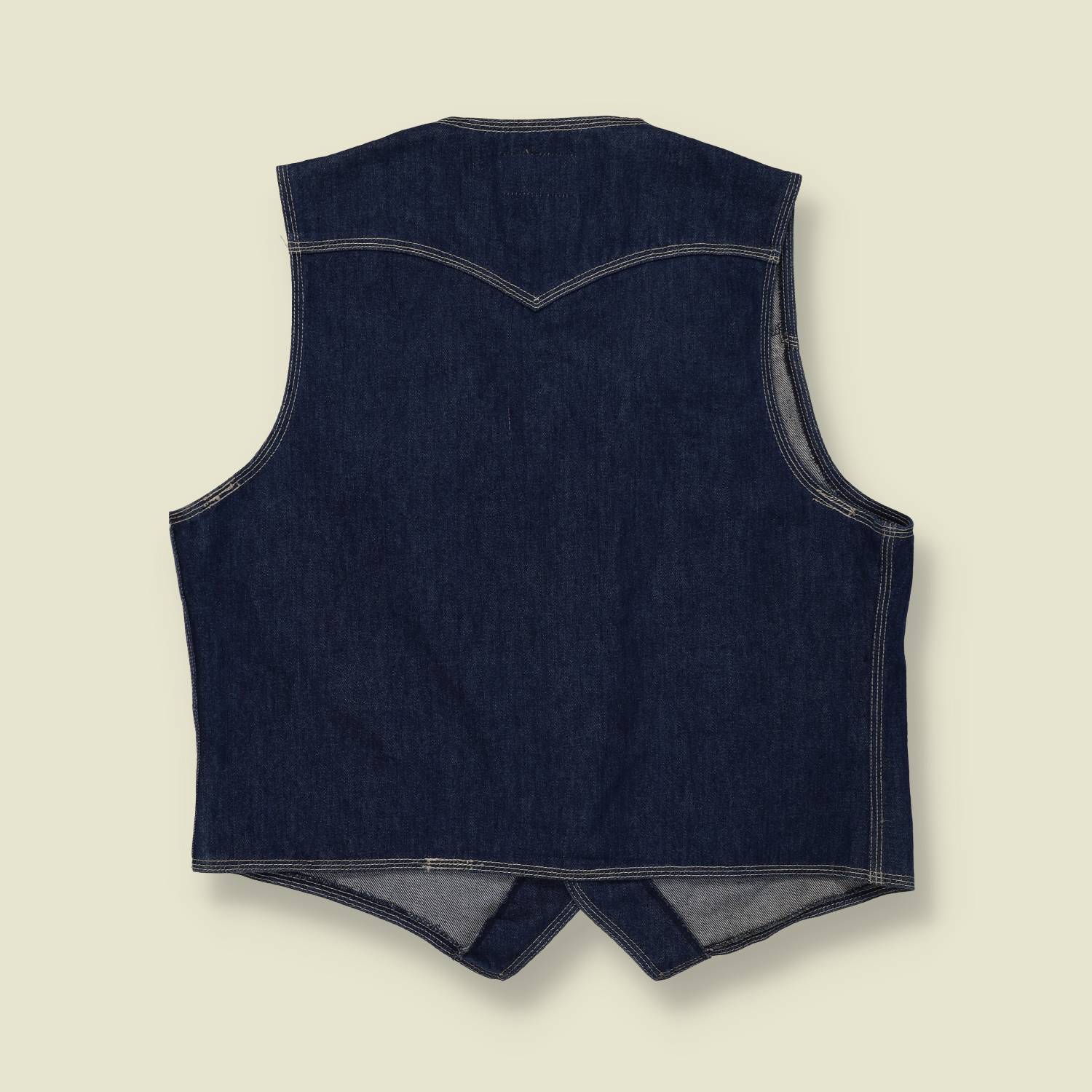 Early 1970s | Levi’s | Black Label Big E Denim Western Vest - L