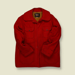 Early 1960s | Woolrich | Red Wool Hunting Jacket – Ram Label Era - XS/S