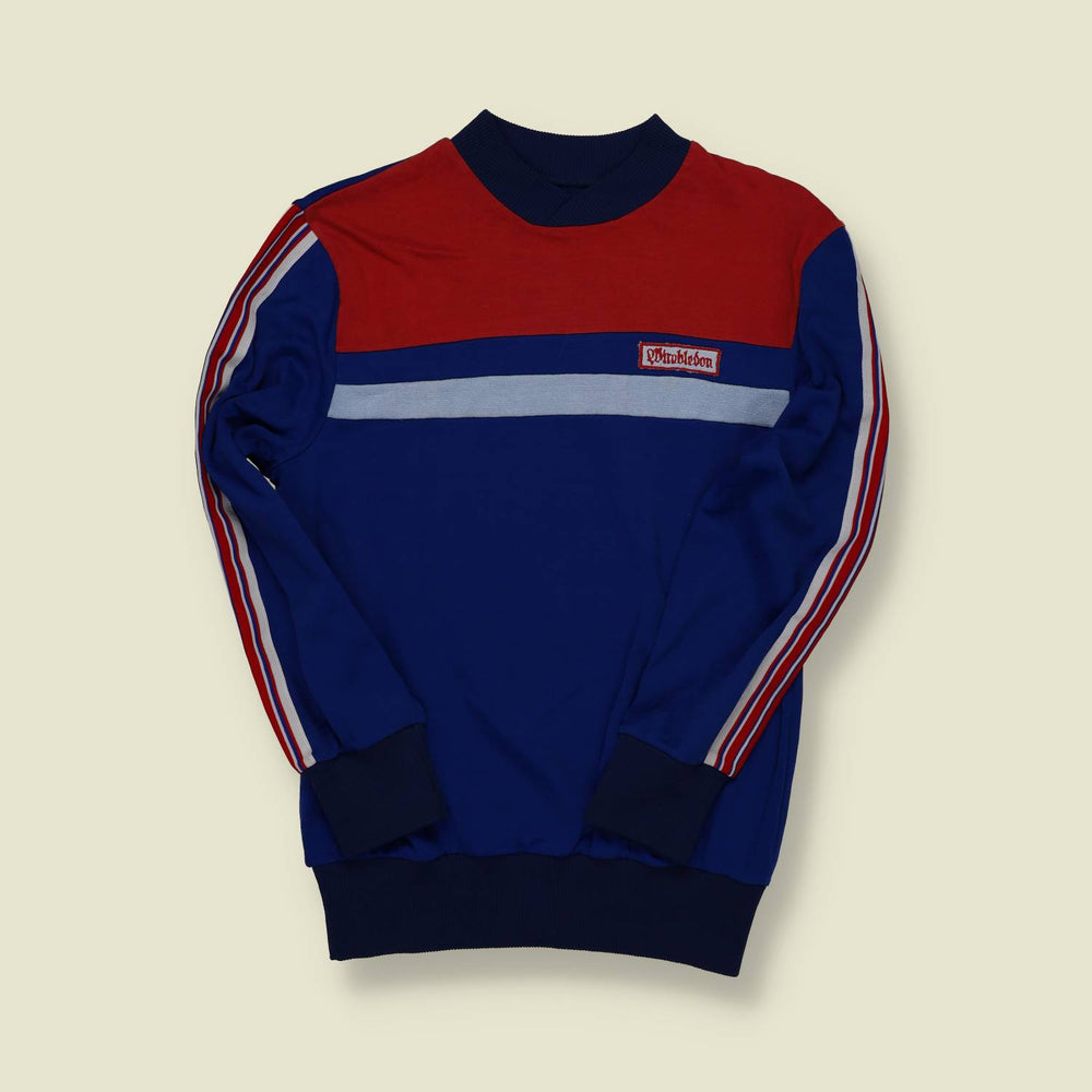 1970s | Wimbledon | Red, White & Blue Track Jersey - XS/XXS