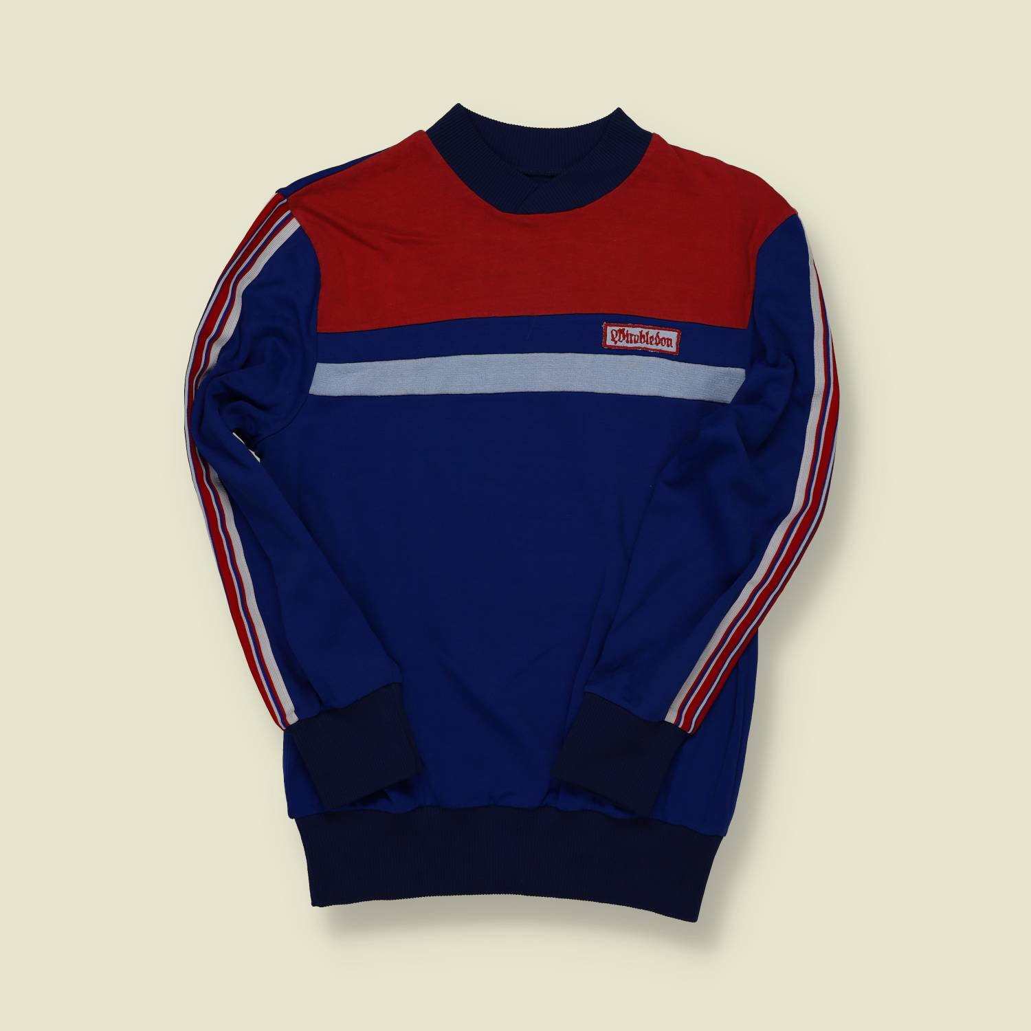 1970s | Wimbledon | Red, White & Blue Track Jersey - XS/XXS