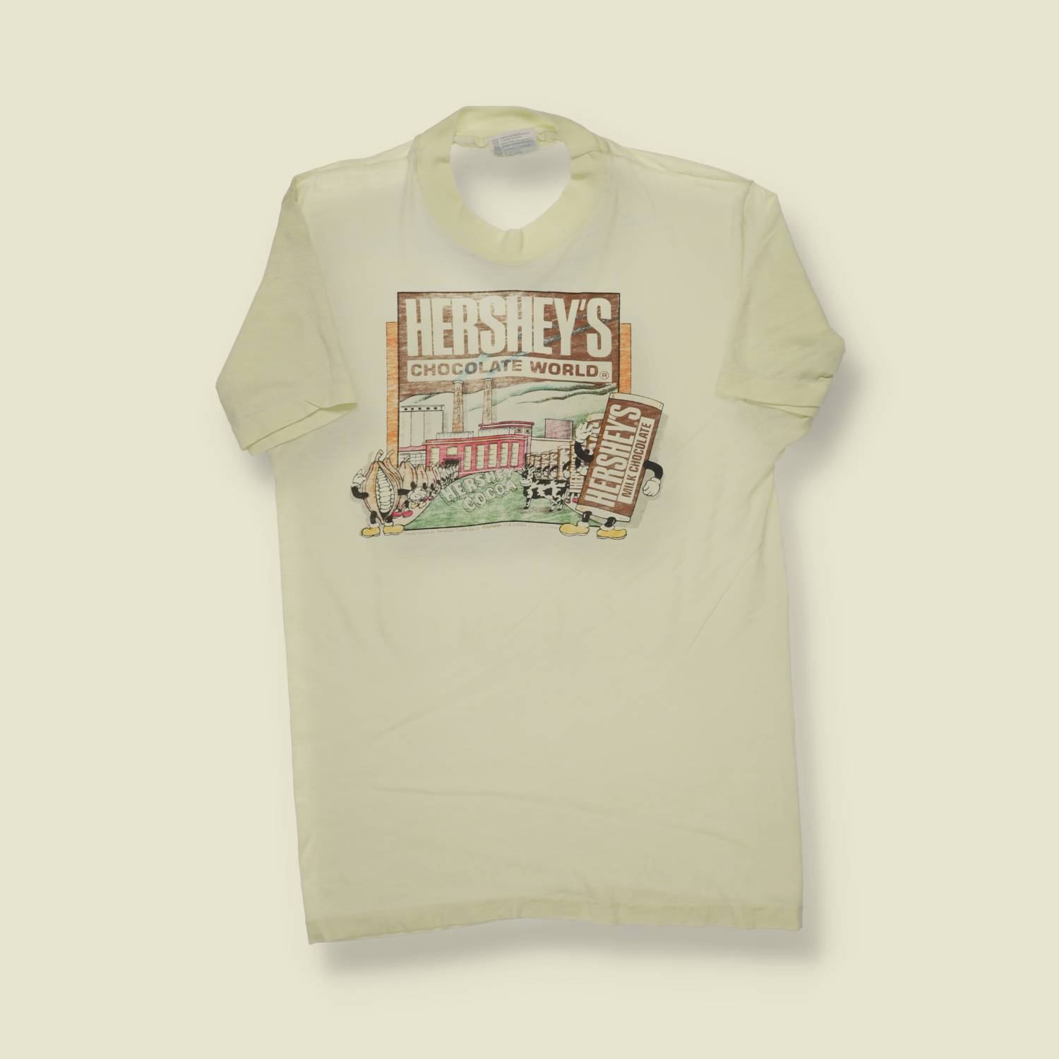 1980s | Hanes | Hershey’s Chocolate World T-Shirt – Cream - XXS