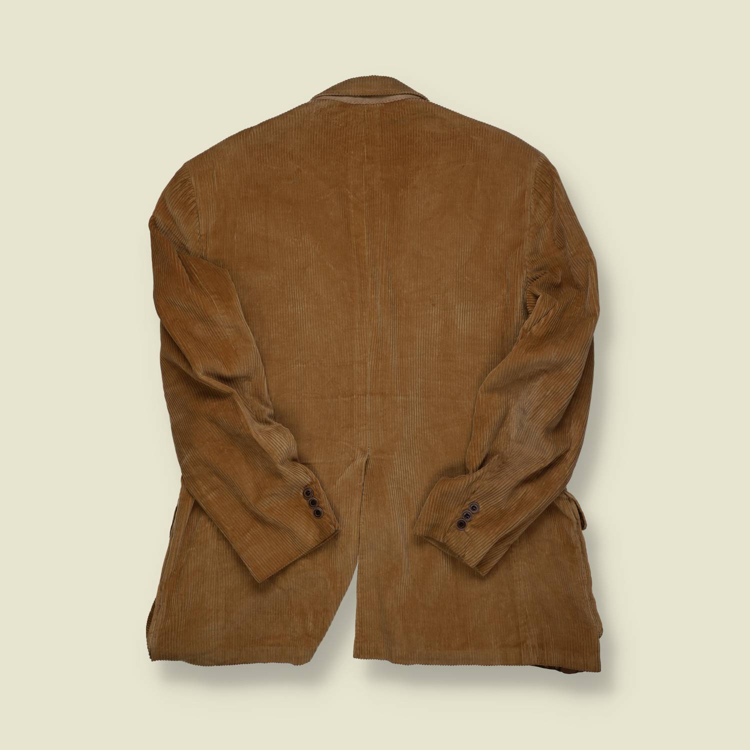 1970s | American Craftsman | Tan Corduroy Blazer – Hunting Lining - S/M
