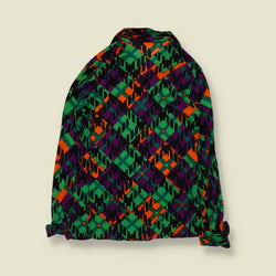 1970s | Heavenly Rebels | Patterned Blouse | Green & Orange - 6