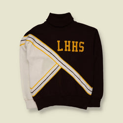 1970s | Cheerleader | Cheerleading Knit Top | Brown & White - 10