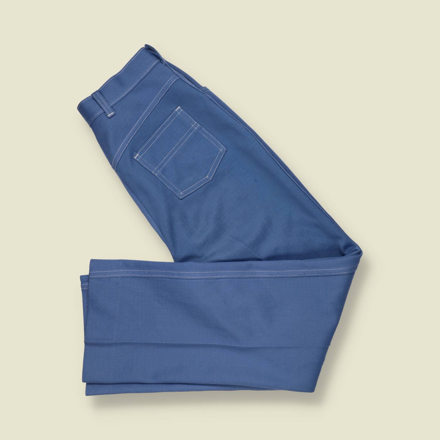 1970s | Cricket Lane | Trousers | Blue - w28