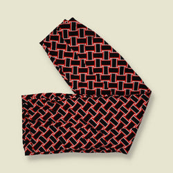 1980s | Lightweight Trousers | Red, Black & White - w30