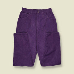 1980s | Lee | Cord Trousers | Purple - w28