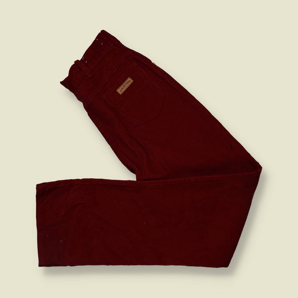 1970s | Tour De France | Cord Trousers | Red - w28