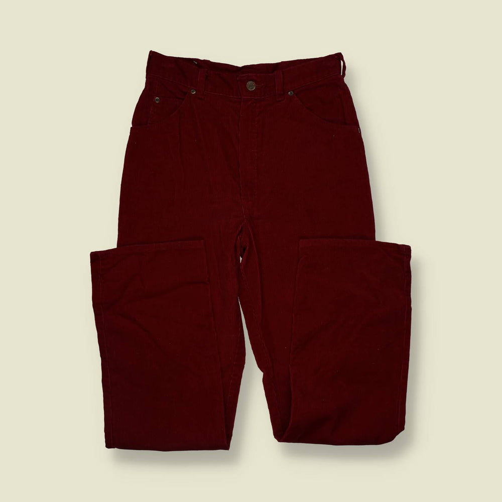 1970s | Tour De France | Cord Trousers | Red - w28