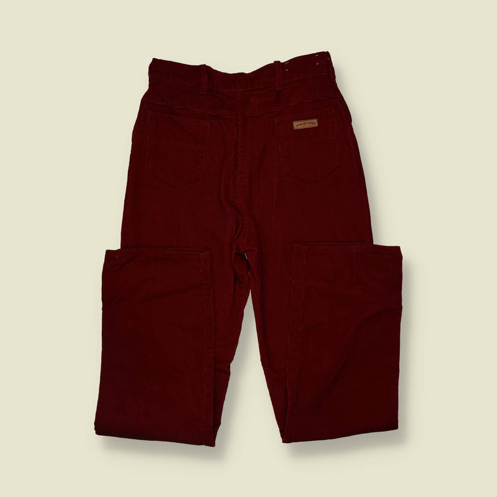 1970s | Tour De France | Cord Trousers | Red - w28
