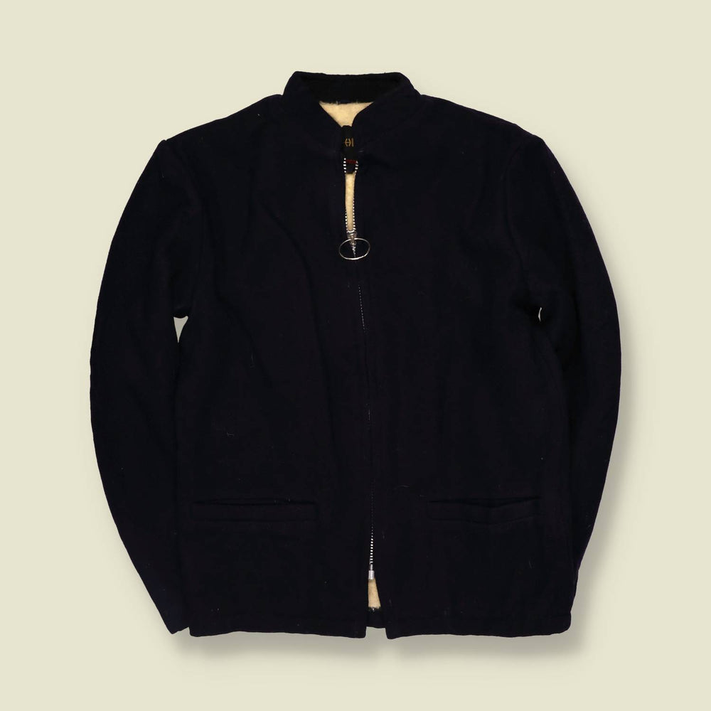 1970s | McGregor | Wool Bomber Jacket | Dark Blue - 14