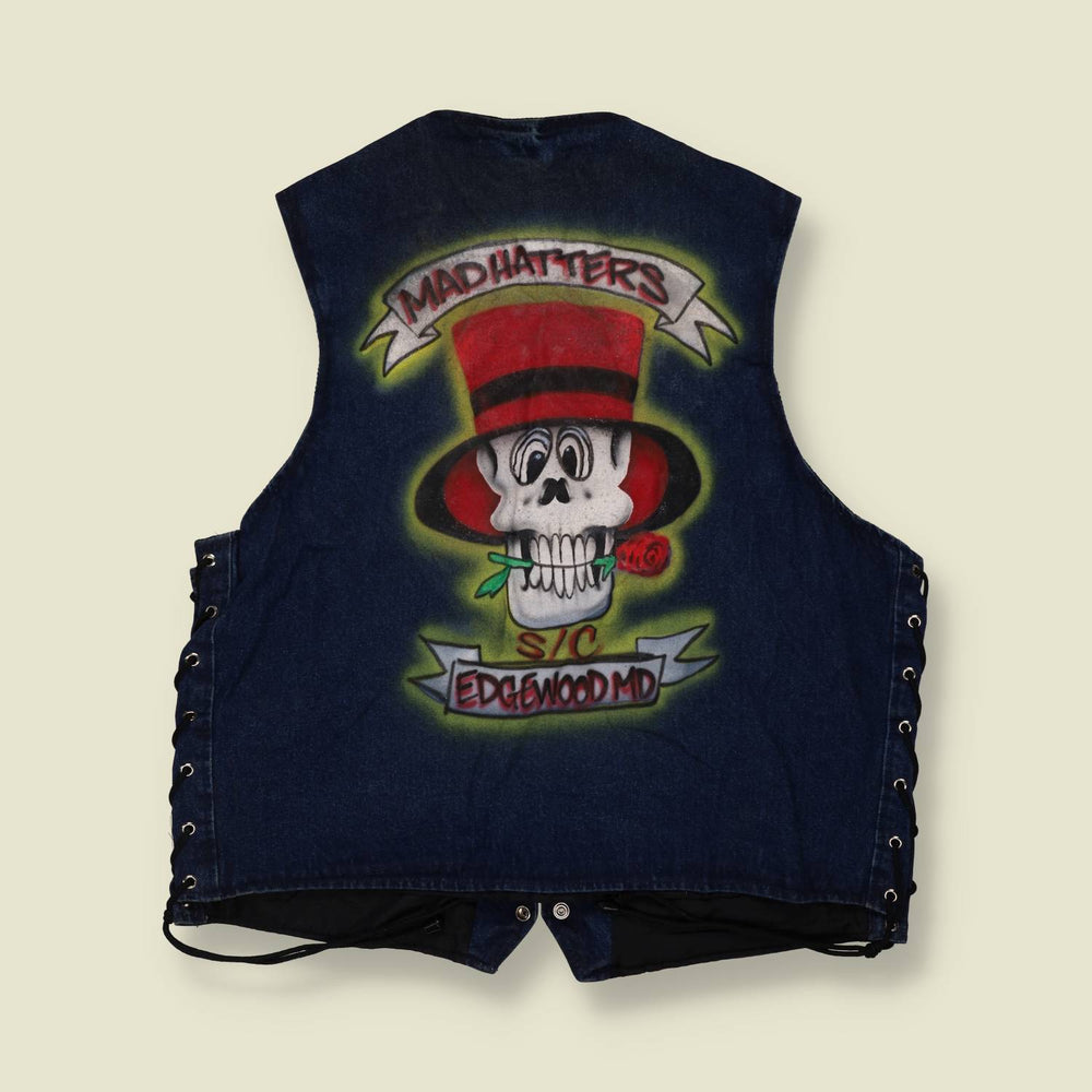 1980s | Rough Rider | Denim Battle Vest | Dark Blue - 20