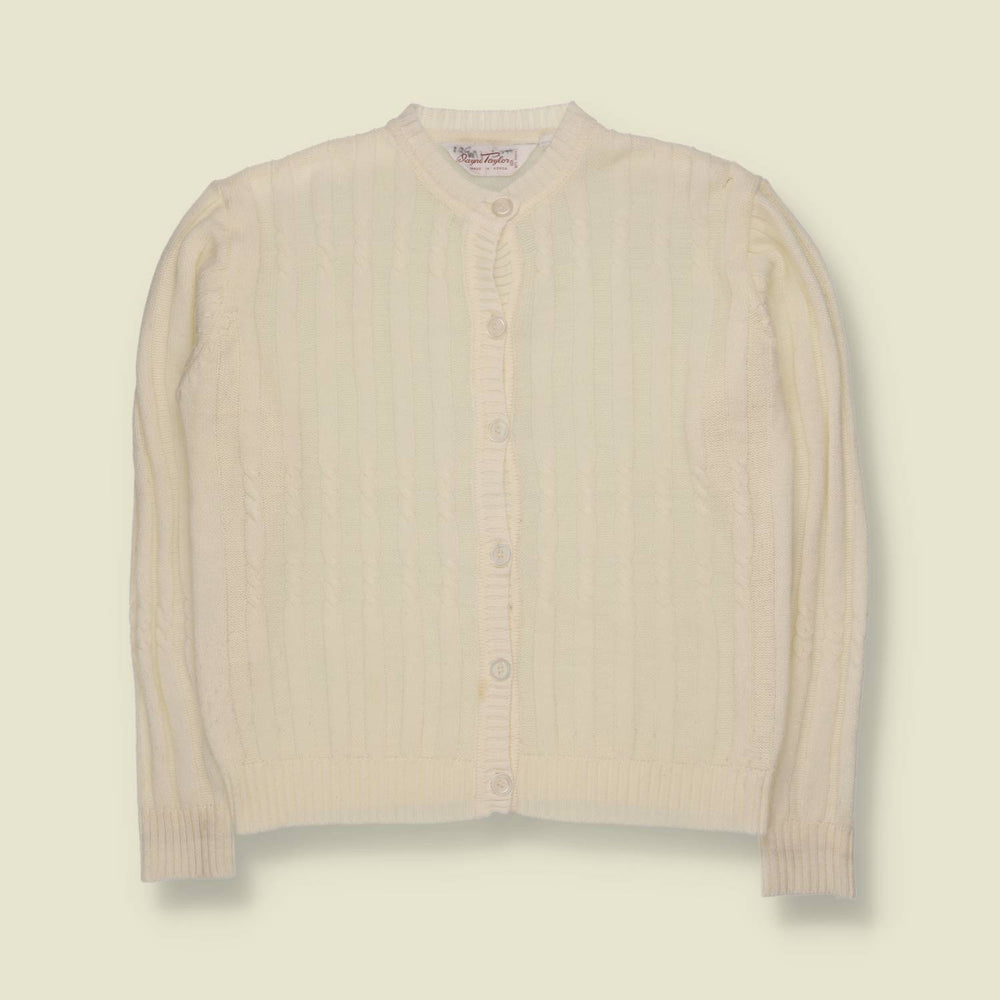 1970s | Dafne Taylor | Knit Cardigan | Cream - 16