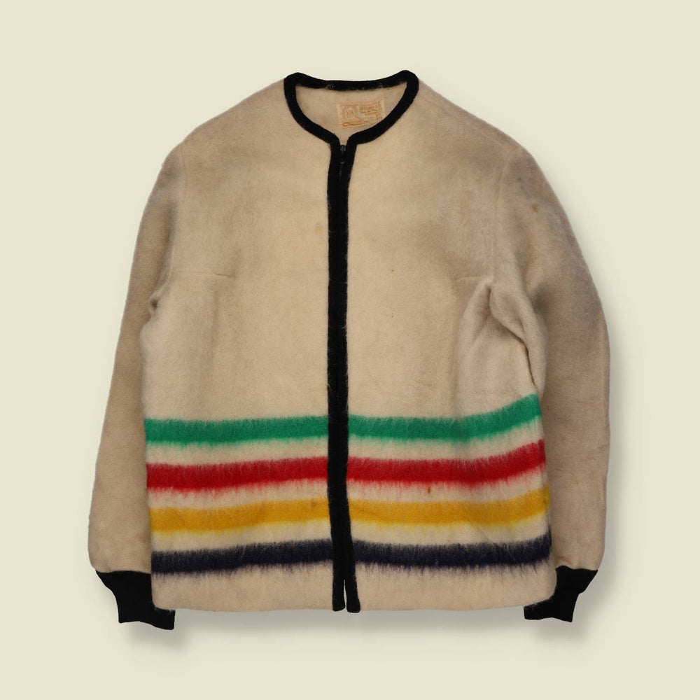 1970s | Hudson Bay | Made In Canada | Wool Coat | Cream - 14