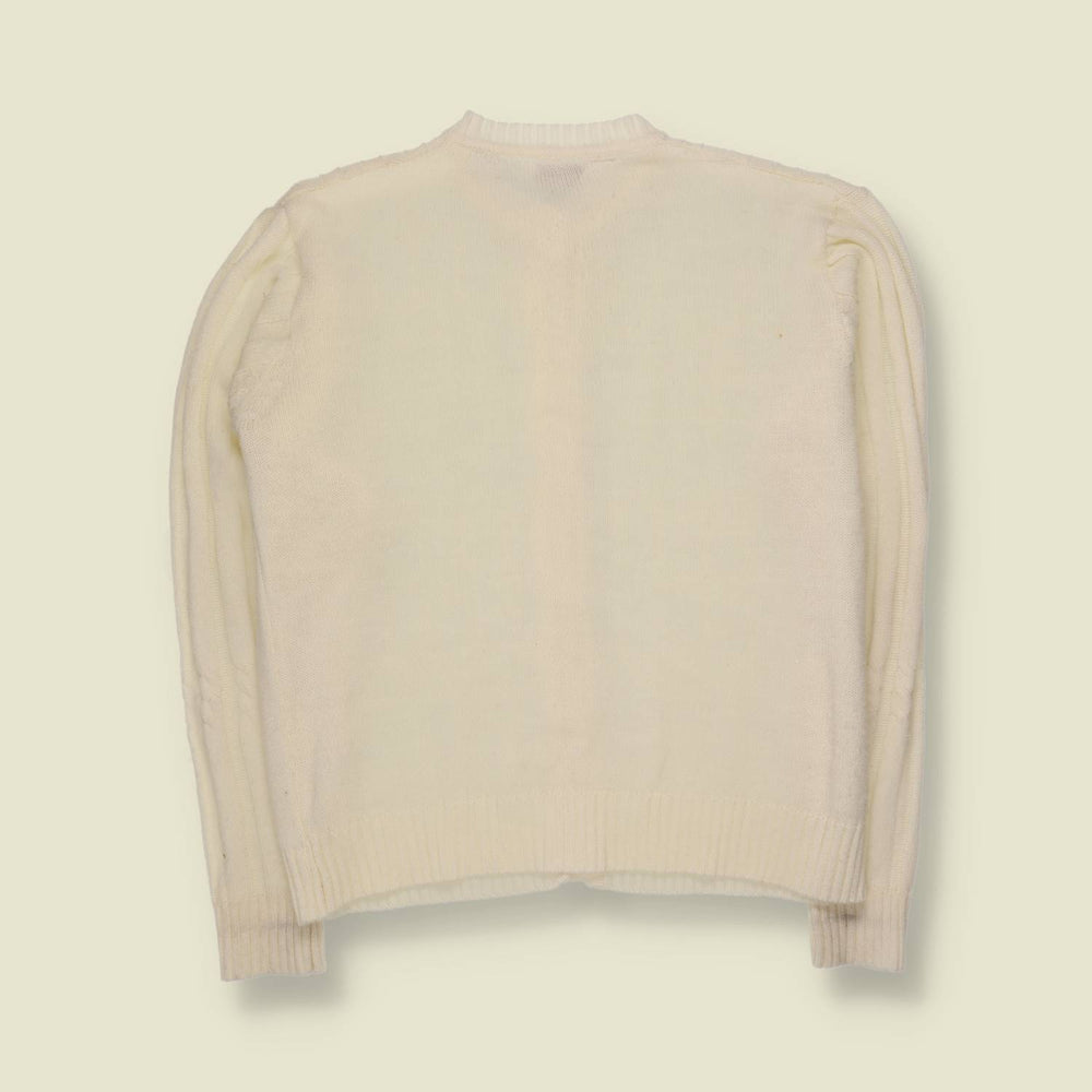 1970s | Dafne Taylor | Knit Cardigan | Cream - 16