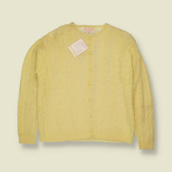 1960s–1970s | Deadstock Wool Cardigan | Yellow - 10
