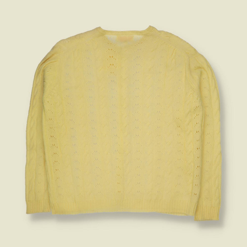 1960s–1970s | Deadstock Wool Cardigan | Yellow - 10