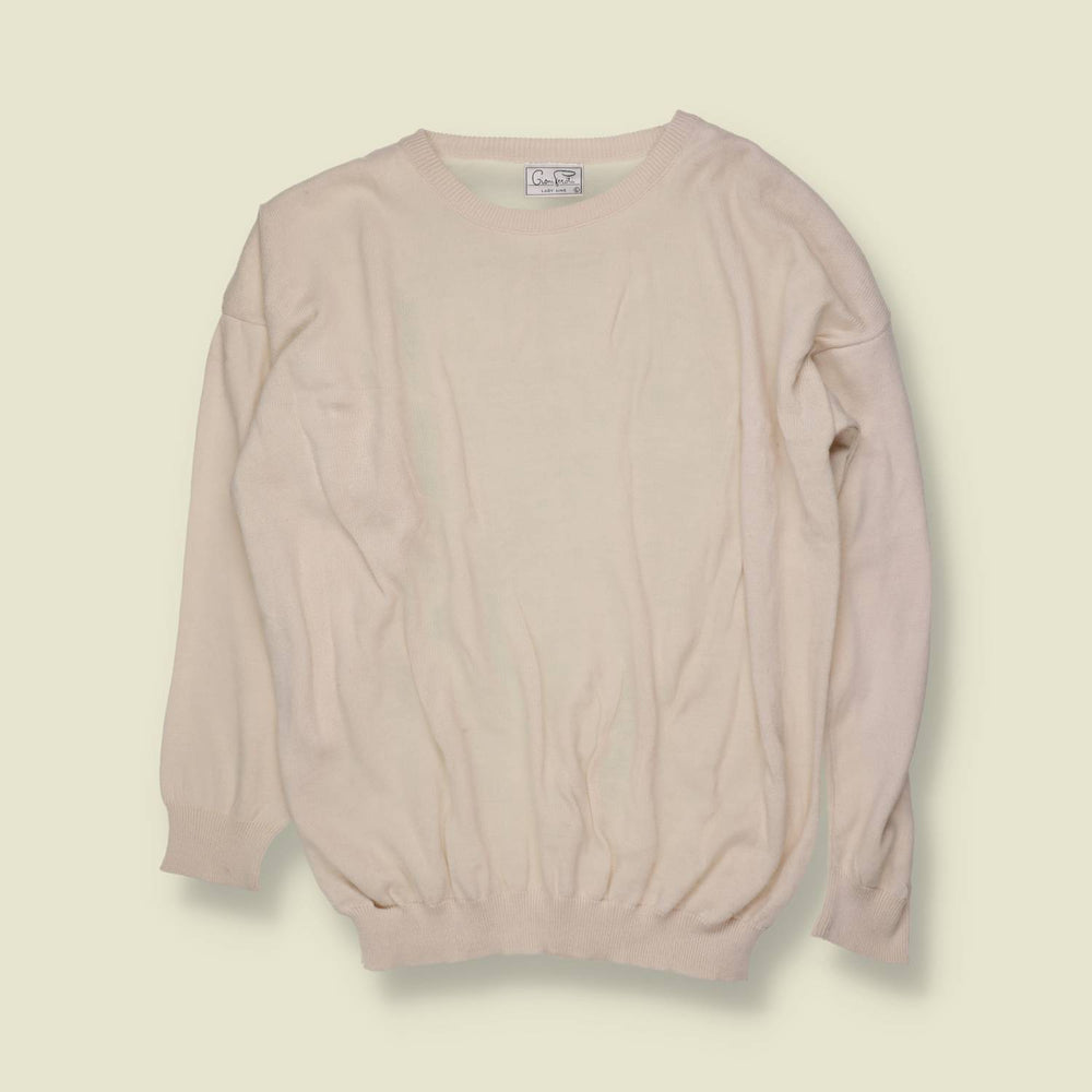 1980s | Gioni Fereti | Knit Jumper | Cream - One size