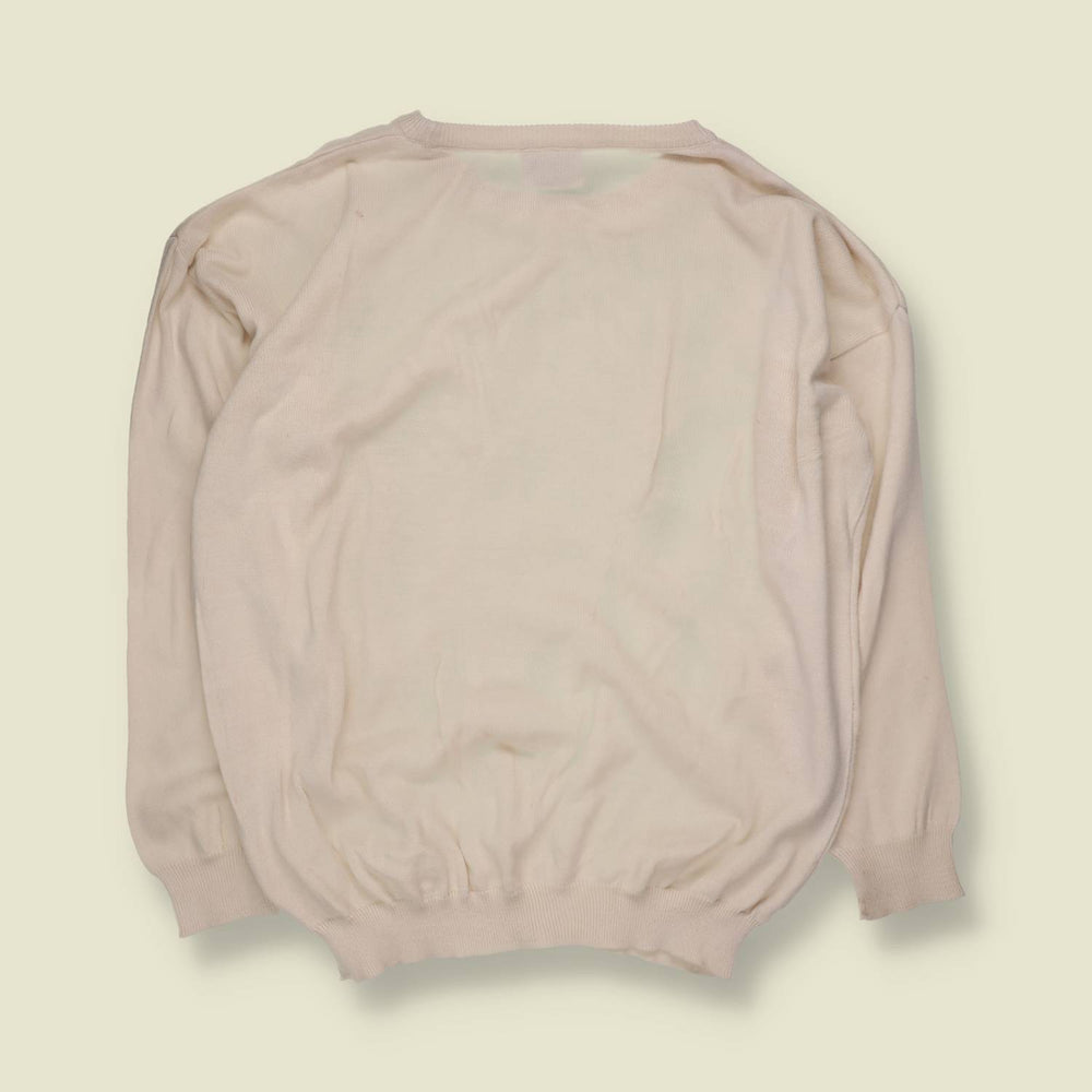 1980s | Gioni Fereti | Knit Jumper | Cream - One size