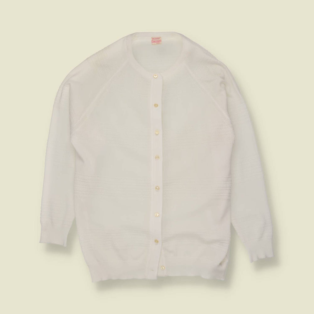 1970s | Olympia | Lightweight Cardigan | White - 10