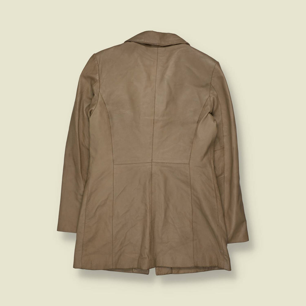 1990s | Privilegi | Leather Coat | Beige - 10