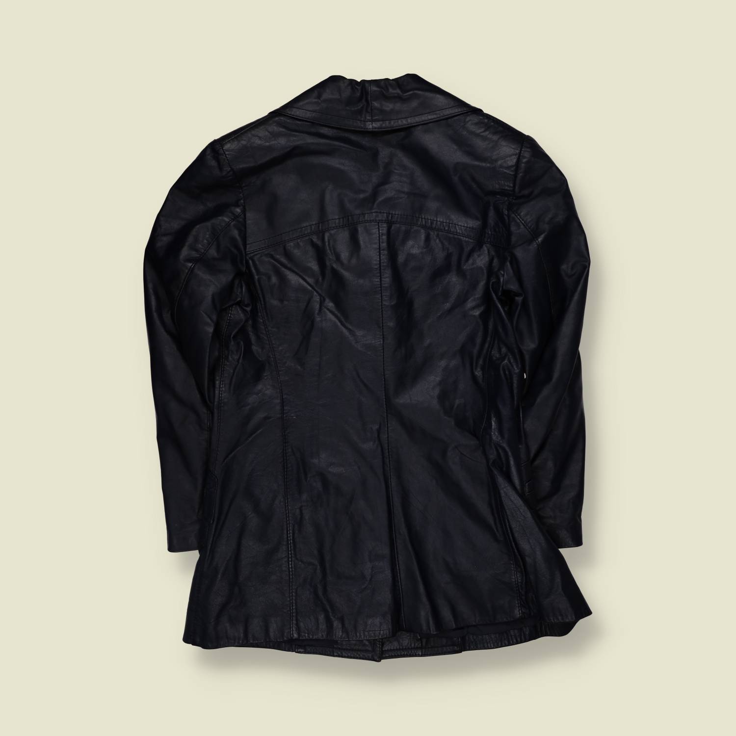 1970s | Leather Jacket | Blue - 10