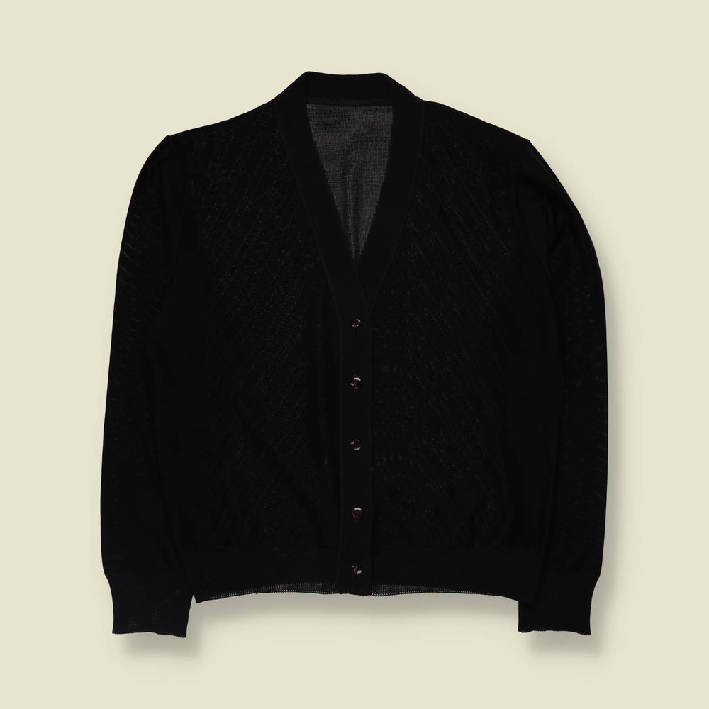 1970s | Lightweight Cardigan | Black - 12