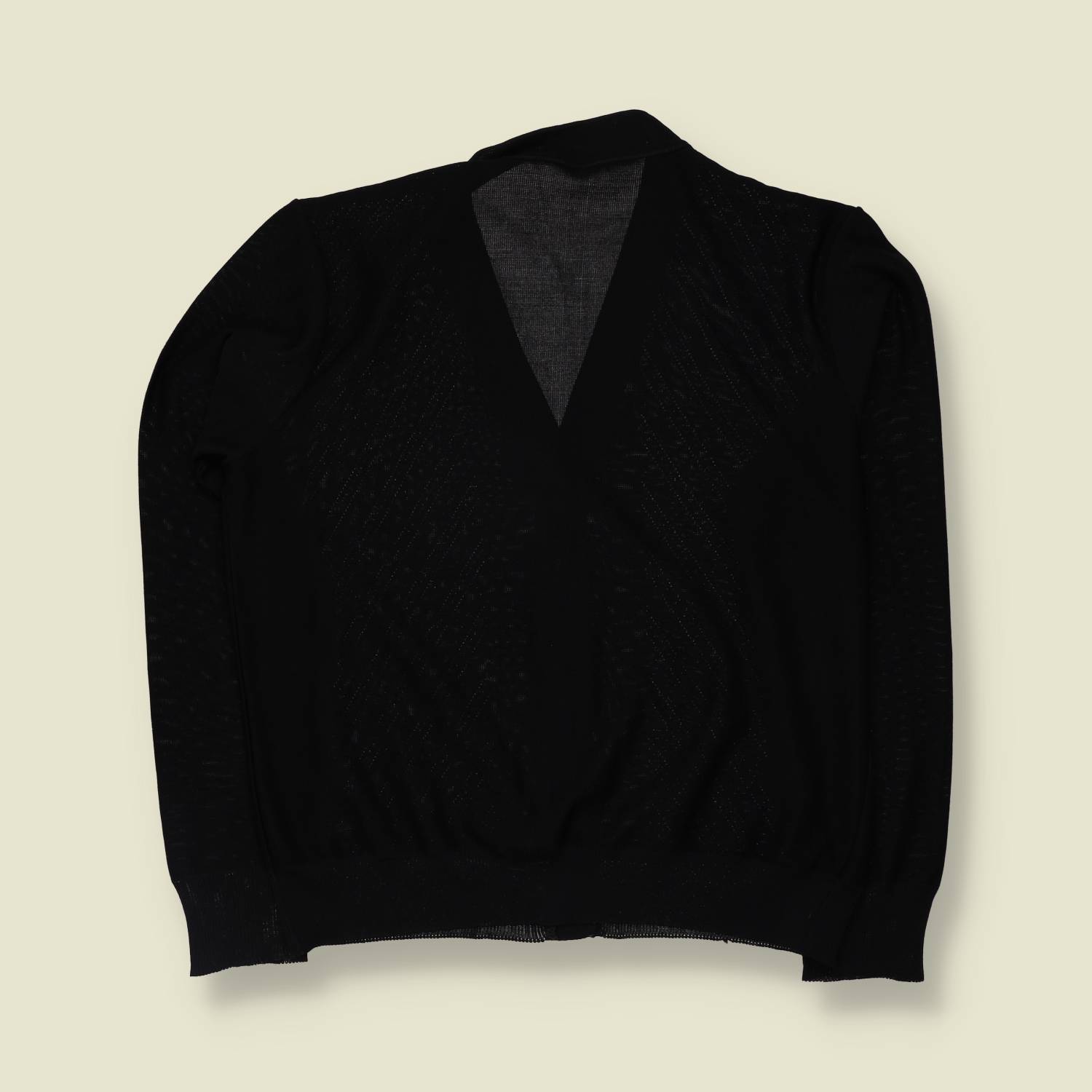 1970s | Lightweight Cardigan | Black - 12