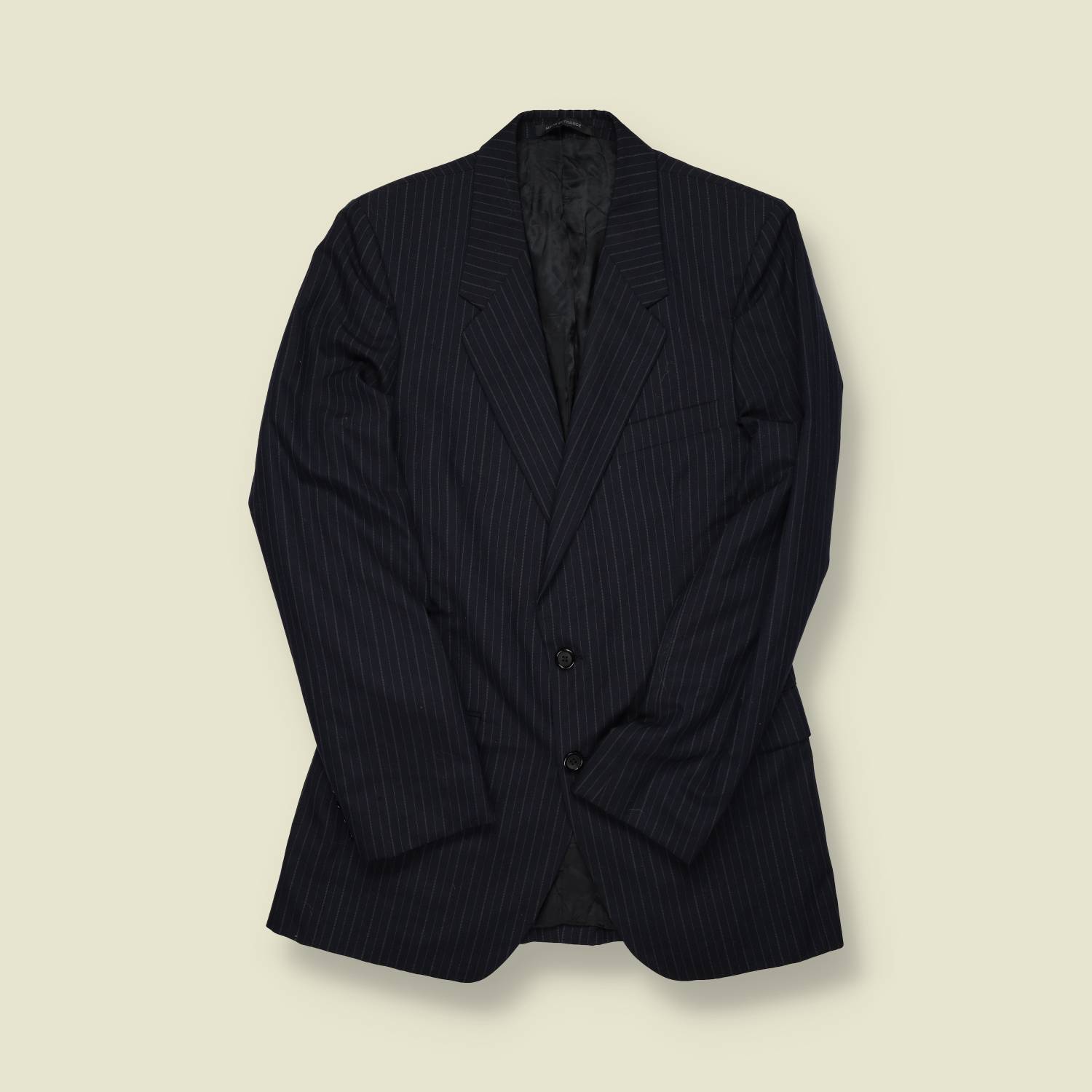 1970s | Yves Saint Laurent | Pinstripe Suit – Navy - S