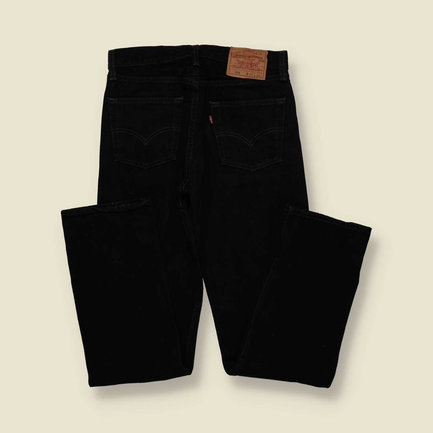 1980s–1990s | Levi’s | 501 Jeans – Made in USA (Black) - w28