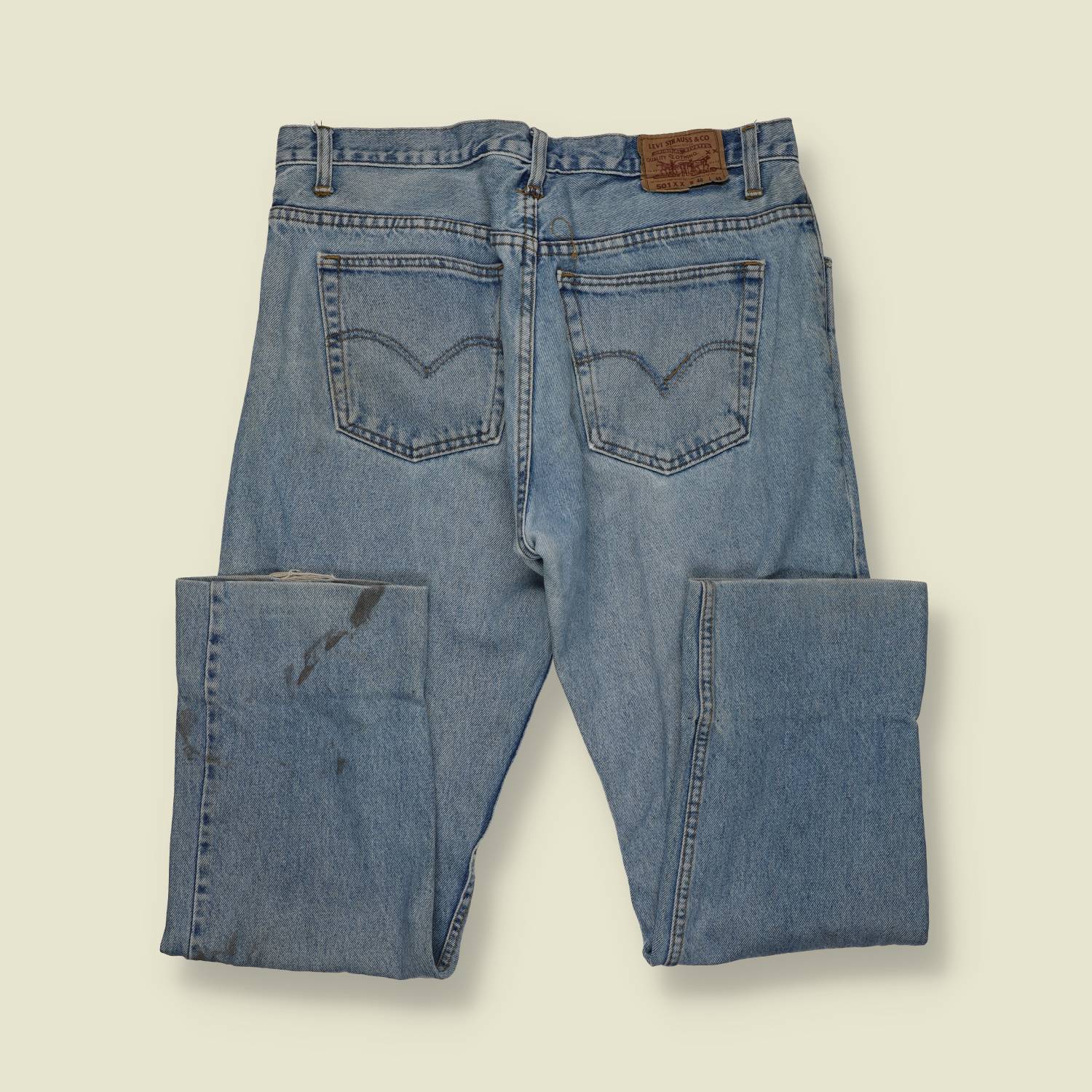 1980s–1990s | Levi’s | 501 Jeans – Made in USA (Light Wash, Marked) - w36