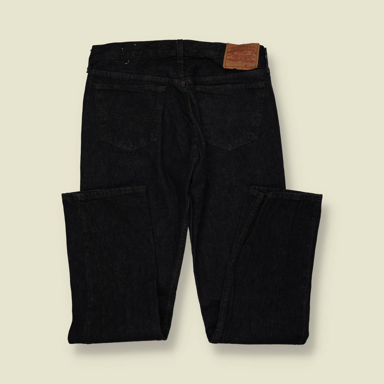 1980s–1990s | Levi’s | 501 Jeans – Made in USA (Rinsed Black) - w34