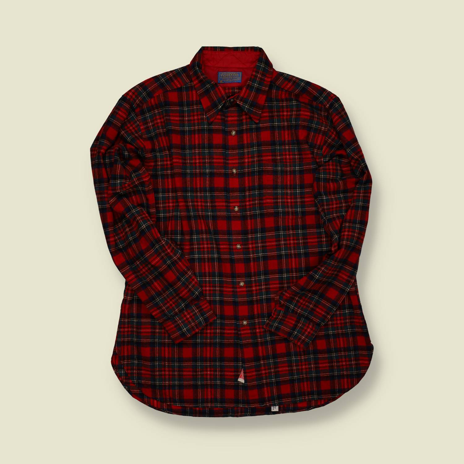 1970s | Pendleton | Made in USA | Wool Shirt – Red Tartan Plaid - M/L