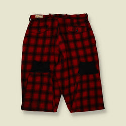 1960s | Deadstock Woolrich Wool Hunting Trousers – Bright Red Buffalo Plaid - w28-30