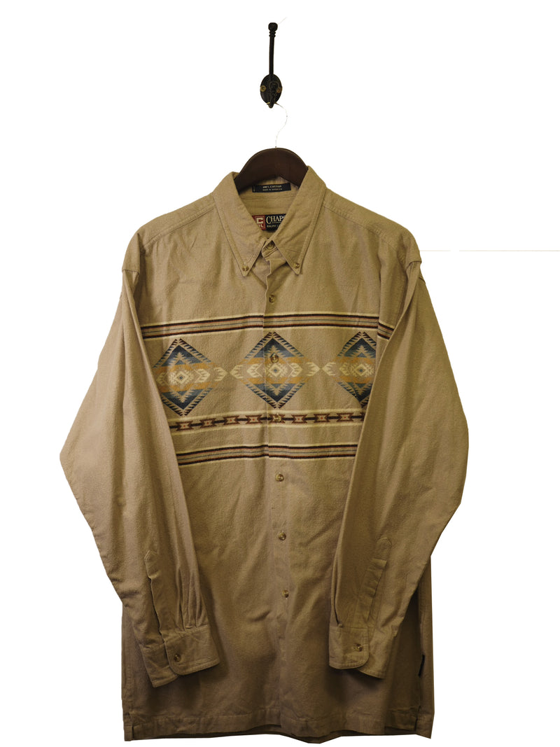 1990s Ralph Lauren Chaps Navajo Shirt - XL